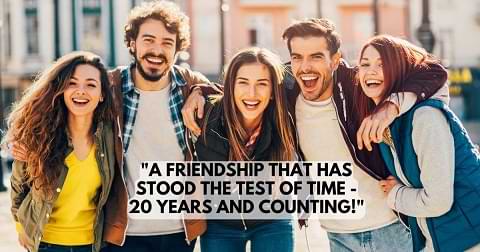 20 Years of Friendship Caption 2024